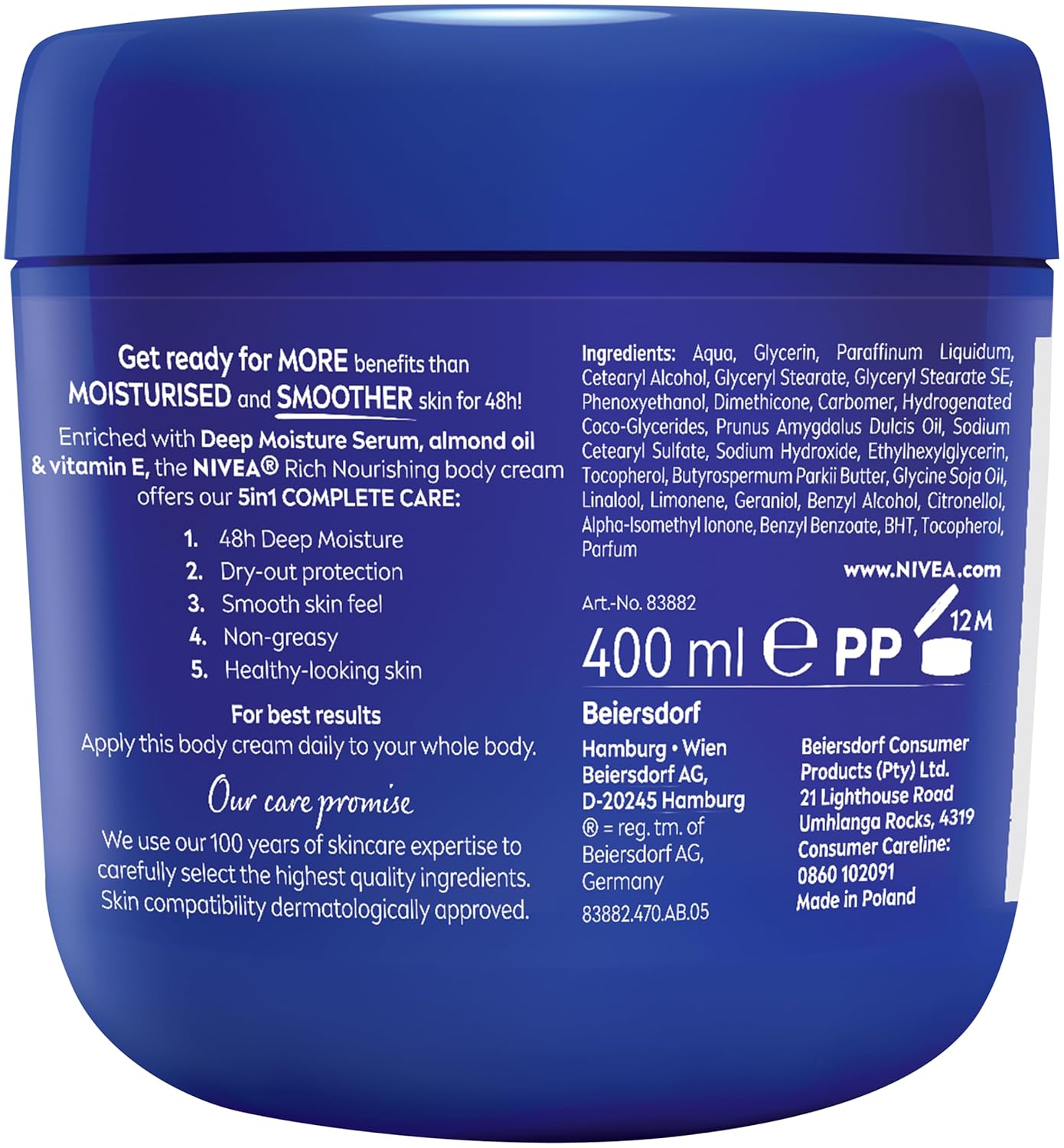 Nivea Rich Nourishing Body Cream 400ml