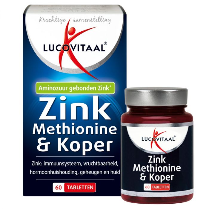 Zinkmethionine & Koper 60 tabletten