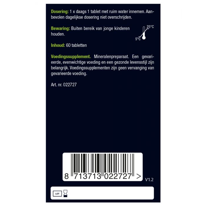 Zinkmethionine & Koper 60 tabletten