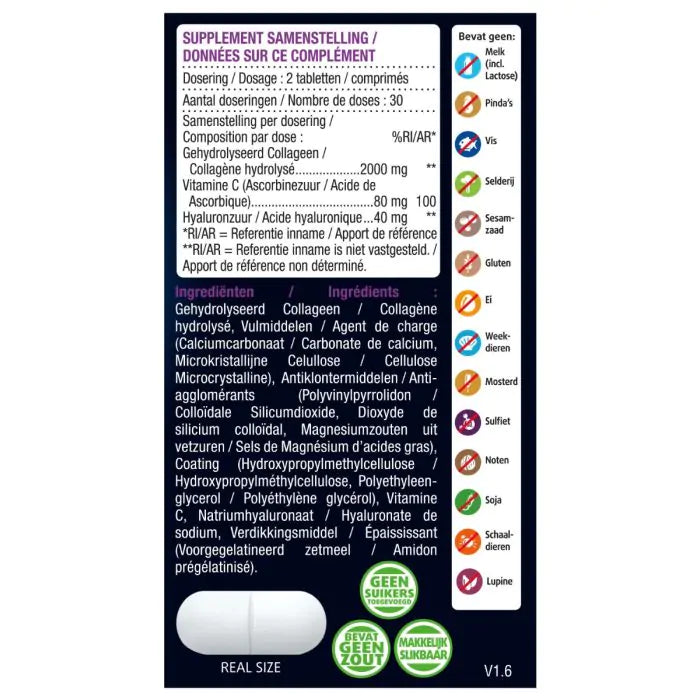Super Collageen 2000 mg Tabletten
