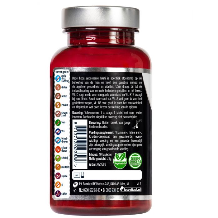 Multivitamine Man 40 tabletten