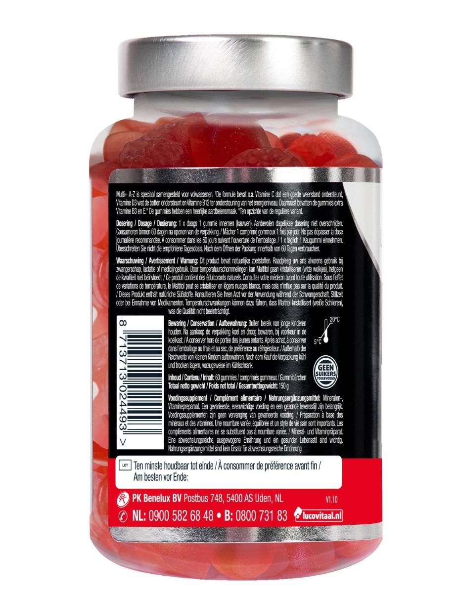 Multi+ A-Z Gummies Suikervrij