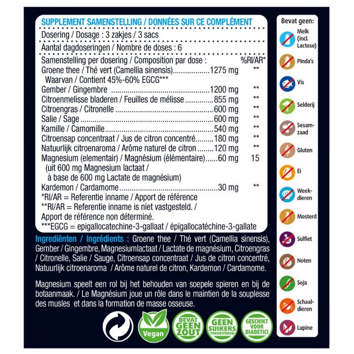Magnesium thee 20 zakjes