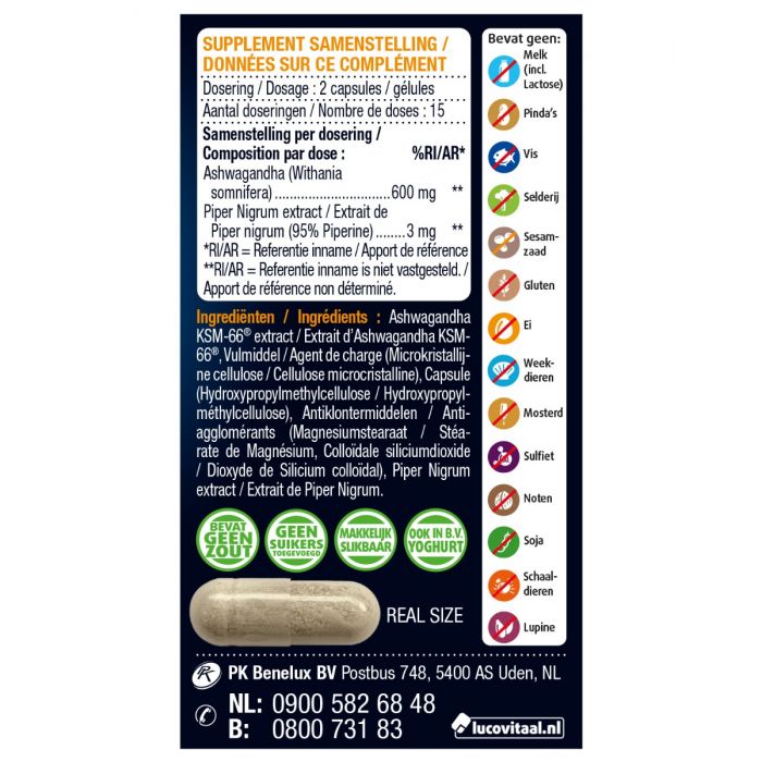 Super Ashwagandha KSM-66 30 capsules