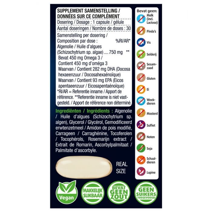 Omega 3 375mg EPA & DHA Vegan