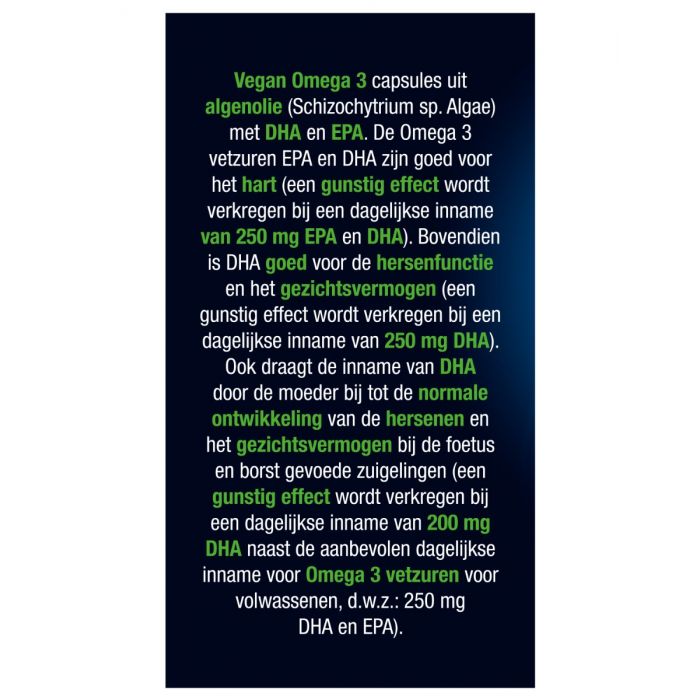 Omega 3 375mg EPA & DHA Vegan