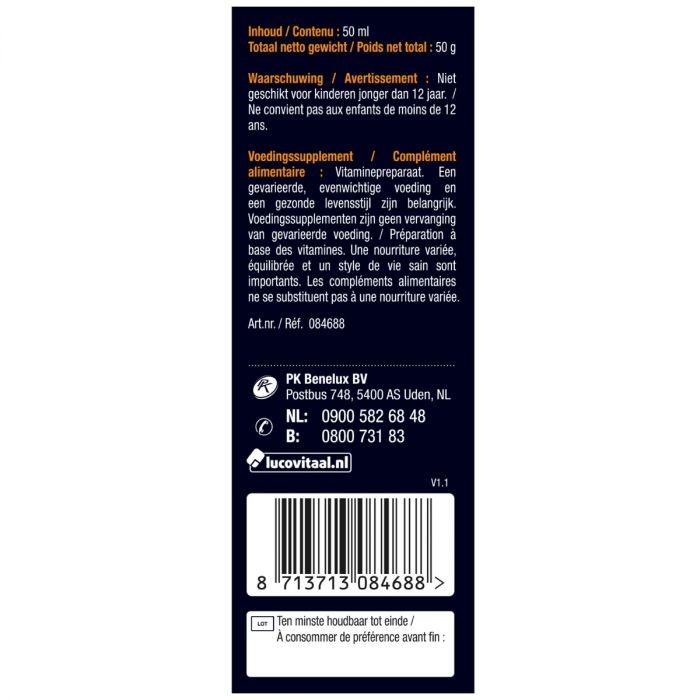 Vitamine D Druppels Aardbeismaak 50ml