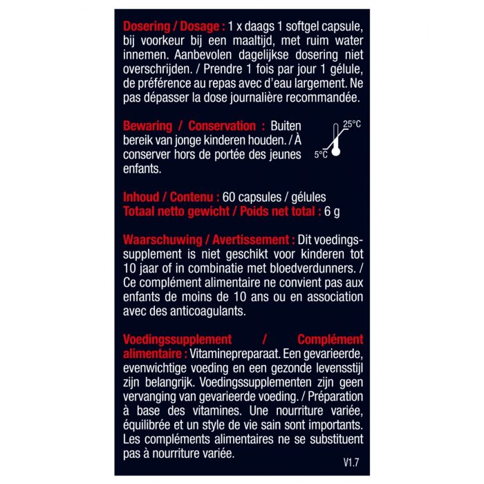 Vitamine K2 + D3 60 capsules