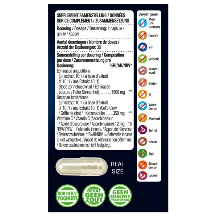 Echinacea Forte+ Cat's Claw 30 Capsules