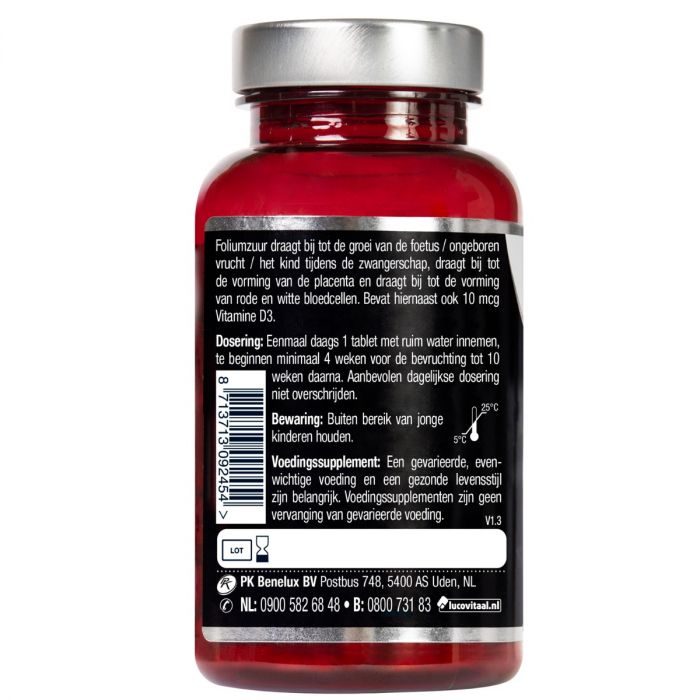 Foliumzuur + Vitamine D3 120 tabletten