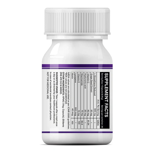 Glutathion Gereduceerd Supplement | Vegetarische Capsules