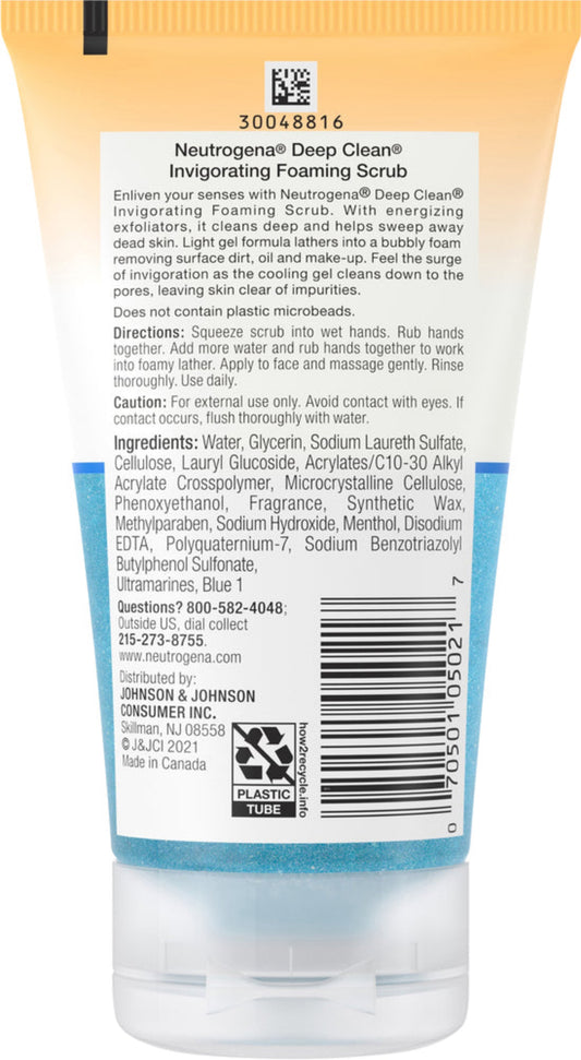 Deep clean Foam Scrub