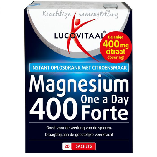 Magnesium Citraat Poeder 400 mg 20 sachets