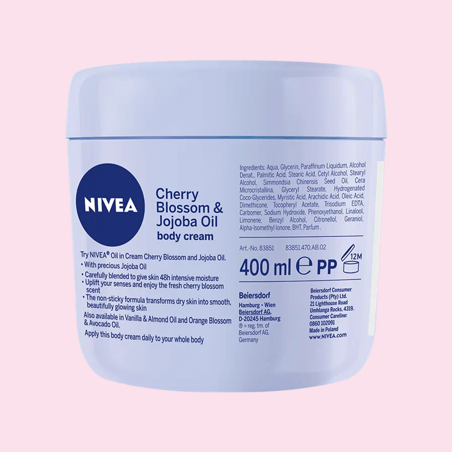 Nivea Cherry Blossom & Jojoba Oil Bodycream 400ml