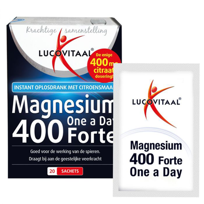 Magnesium Citraat Poeder 400 mg 20 sachets