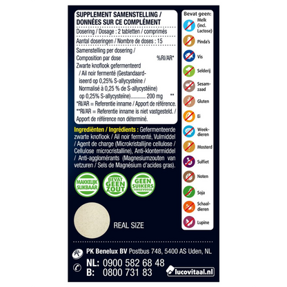 Zwarte Knoflook 30 tabletten