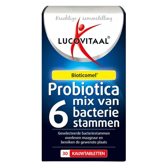 Probiotica tabletten Mix van 6 Bacteriestammen 30 kauwtabletten