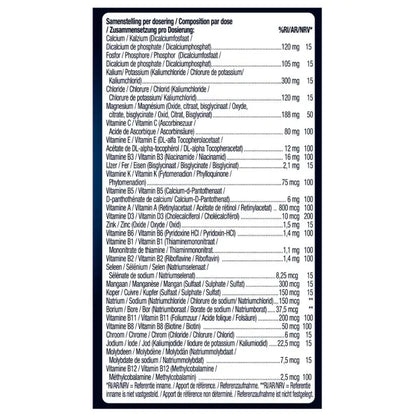 Magnesium, Vitaminen & Mineralen Compleet 30 tabletten
