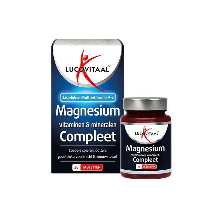Magnesium, Vitaminen & Mineralen Compleet 30 tabletten