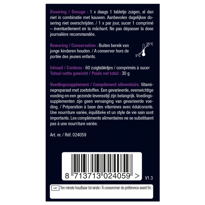 Biotine 10.000 mcg Forte 60 zuigtabletten