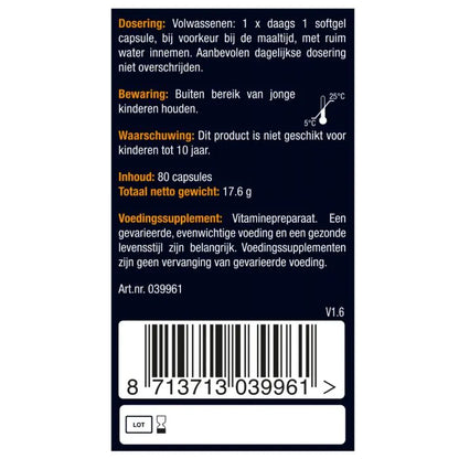 Vitamine D3 75 mcg 80 capsules