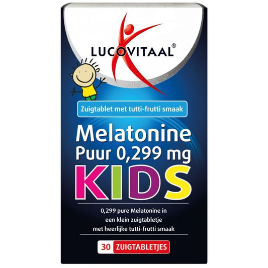 Melatonine Kinderen 0,299 mg met tutti-frutti smaak 30 zuigtabletten