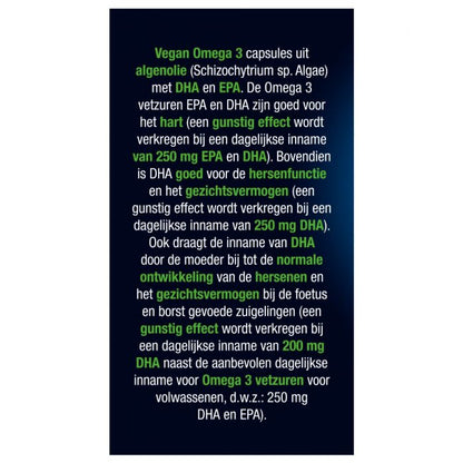 Omega 3 375mg EPA & DHA Vegan