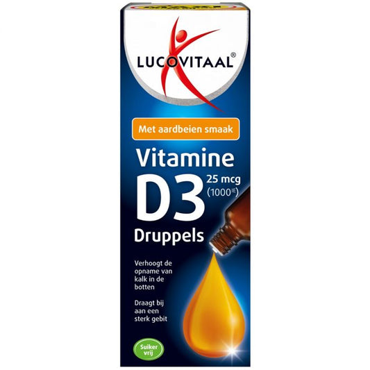Vitamine D Druppels Aardbeismaak 50ml