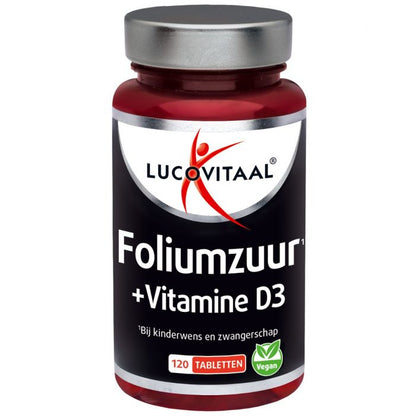 Foliumzuur + Vitamine D3 120 tabletten