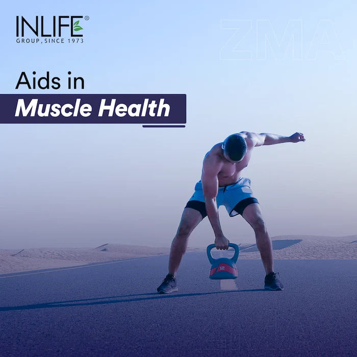 Inlife ZMA – Zink Magnesium Aspartaat en Vitamine B6 Supplement voor Mannen en Vrouwen | Spierherstel en Slaapondersteuning | Vegetarische Tabletten