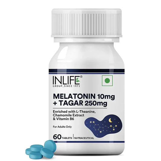 Inlife Melatonine (10 mg) met Tagar (250 mg) | Vegetarische Tabletten