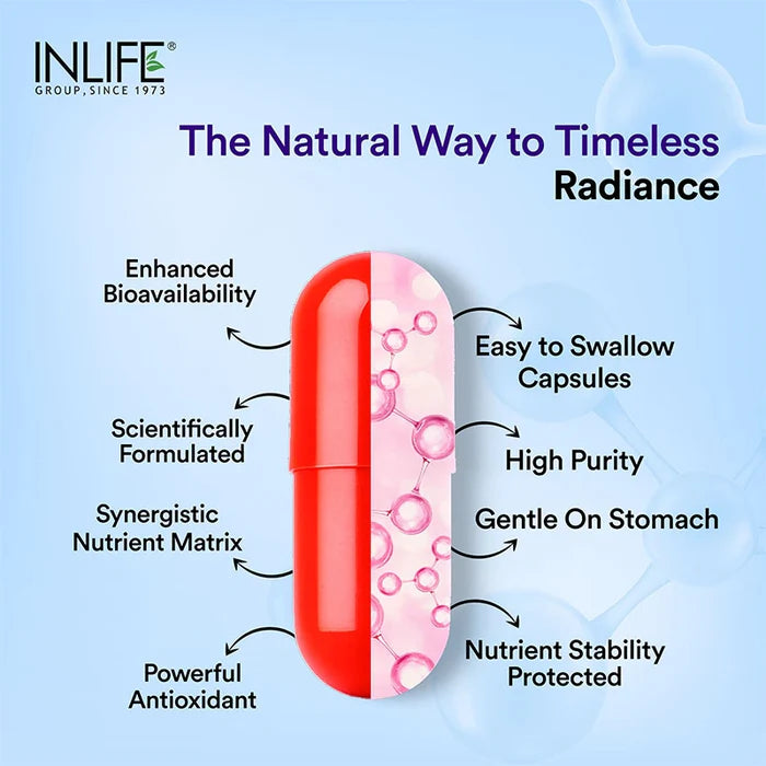 Inlife L-Glutathion Gereduceerd Supplement | Vegetarische Capsules