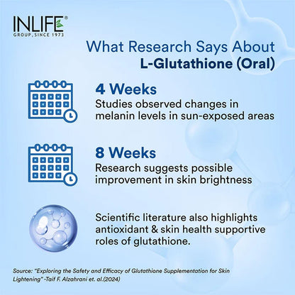Inlife L-Glutathion Gereduceerd Supplement | Vegetarische Capsules