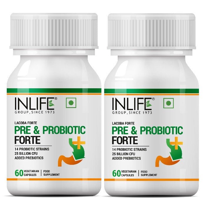 INLIFE Probiotics Forte Supplement 25 Billion CFU with 14 Strains