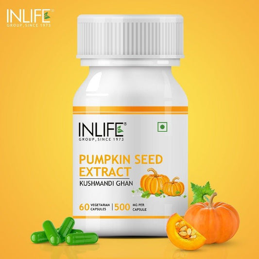 INLIFE Pumpkin Seed Extract Supplement, 500 mg