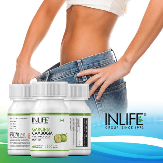 INLIFE Pure Garcinia Cambogia Fruit Extract (60% HCA) Supplement, 1200mg