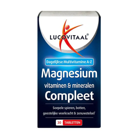 Magnesium, Vitaminen & Mineralen Compleet 30 tabletten