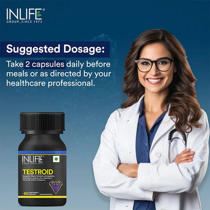 Inlife Testroid Supplement voor Mannen | Vegetarische Capsules